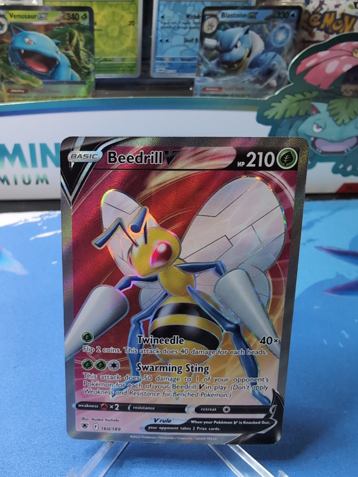 Beedrill V (Full Art) 160/189 Swsh10: Astral Radiance Holo - NM