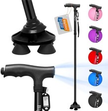 Folding Walking Cane with LED Light Adjustable