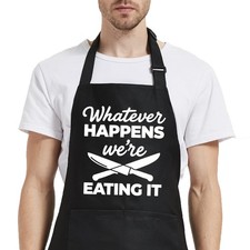 Funny Aprons for Men with Pockets, Mens Aprons for Grilling Cooking BBQ, Gril...