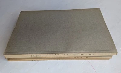 REVUE du MOYEN ÂGE LATIN - études, textes, chronique, Bibliographie t VIII 1952 - Photo 1/4
