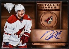 2013-14 Panini Titanium Metallic Marks Bronze Auto David Rundblad MM-6 Auto 4259