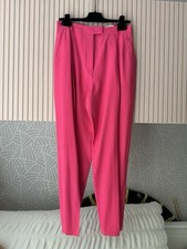 Alexander McQueen Pink Tailored Womens Trousers In UK Size 10