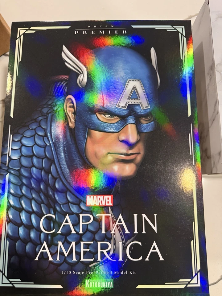 Figura Premier ARTFX Kit Modelo Capitán América por Kotobukiya Escala 1/10 Foto 3 de 4
