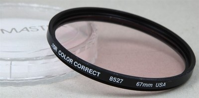 67mm Screw-In Filter Unbranded 8527 .10R RED Color Correction Made in USA