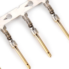200PCS D-Sub Male Crimp Pins, 2Mm Pitch Gold Plated DB Crimping Pin for DB9, DB1