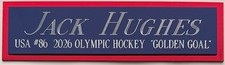AUSTON MATTHEWS TEAM USA 2026 NAMEPLATE FOR AUTOGRAPHED SIGNED HOCKEY JERSEY