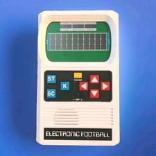 Mattel Handheld Electronic Football Game tested it works Great Condition Vtg Toy