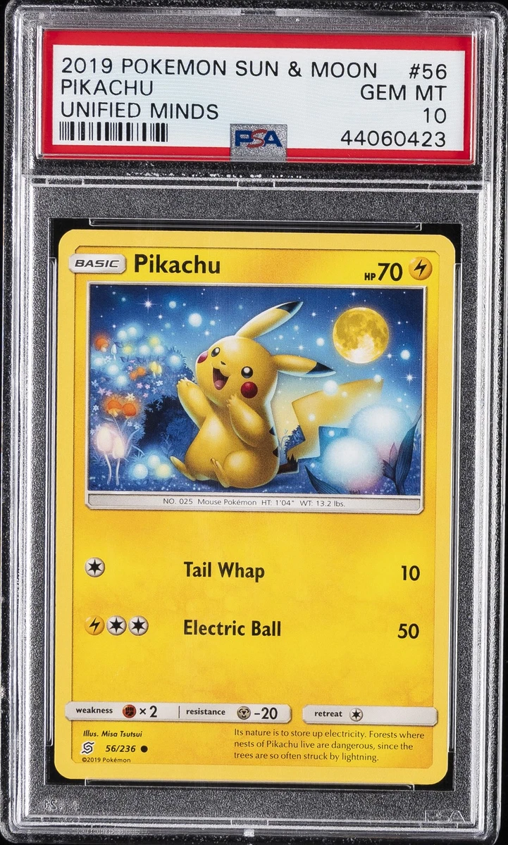 Pikachu Pokémon TCG Sun & Moon Common Individual Collectible Card