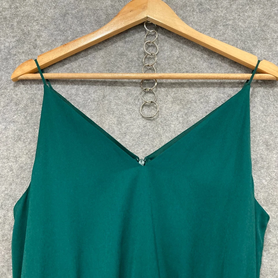 Mono H&M para mujer talla 10 verde bolsillos cinturón sin mangas pierna ancha 33831 Foto 3 de 4