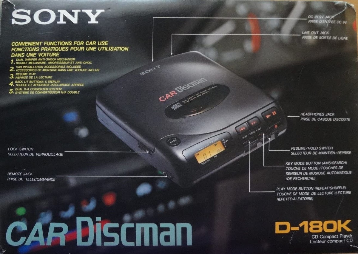Sony Car Discman D-180k CD Compact Player A14 for sale online | eBay