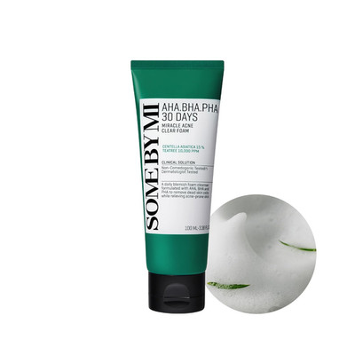 SOME by MI AHA BHA PHA 30 Days Miracle Acne Clear Foam   100Ml   Koreanischer Ak