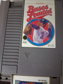 3 Nintendo games NES Monopoly, Bases Loaded, Tecmo Baseball  bc21 26168