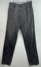 Versace Pants 33x35 Black V2 Classic 5-Pocket Chino Stretch Made In Italy