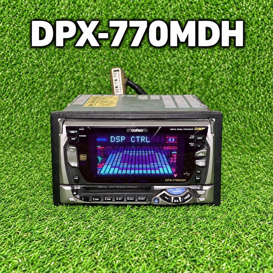 【ジャンク】Kenwood DPX-770MDH Gathers仕様 希少モデル Kenwood DPX-770MDH Gathers Honda 2DIN CD MD Car Stereo Receiver