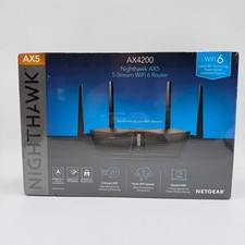 NETGEAR AX4200 Nighthawk Dual-Band Wi-Fi 6 Router - Black RAX42-100NAS 