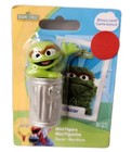 Sesame Street Oscar the Grouch Trash Can Figure Village Figurine Toy Cake Topper