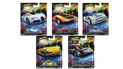 HOT WHEELS PREMIUM HAMMER DROPS SET OF 5pcs 1:64 DIE CAST METAL MODELS NEW FPY86