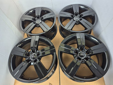 4x GENUINE GLOSS BLACK AUDI TT A3 VW GOLF MK CADDY TOURAN T4 17" ALLOY WHEELS