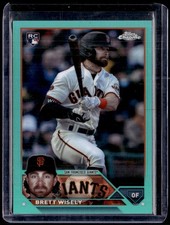2023 Topps Chrome Update #USC214 Brett Wisely Aqua #/199
