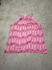 Banana Republic Womens Shirt Size Small Multicolor Print Lightweight Casual