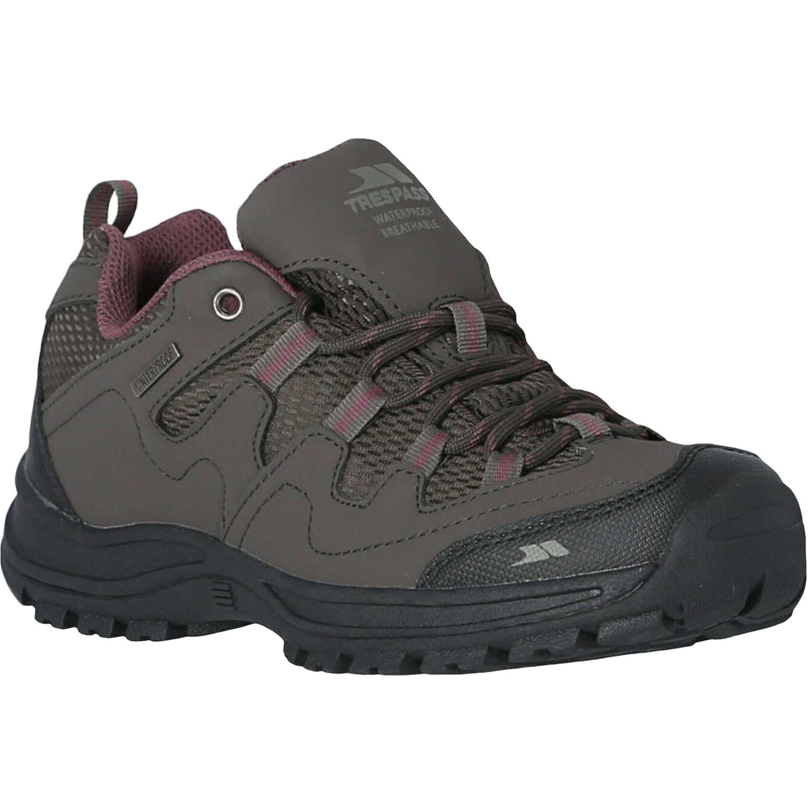 Trespass Women's Brown Mitzi Low Cut Hiking Shoes - Image 2