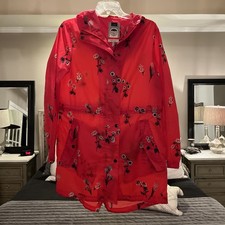 Joules Golightly Packable Waterproof Raincoat Jacket US Size 6 Blossom