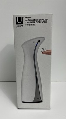 UMBRA Otto Automatic Soap & Sanitizer Dispenser - WHITE 250 ML New