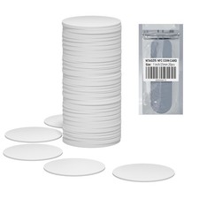 20 PCS NFC Tags Ntag215 Cards Blank Coins 20PCS, White-no Adhesive
