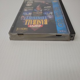 ESPN Baseball Tonight (Sega CD, 1994) With Manual *Case Hinge Broken*