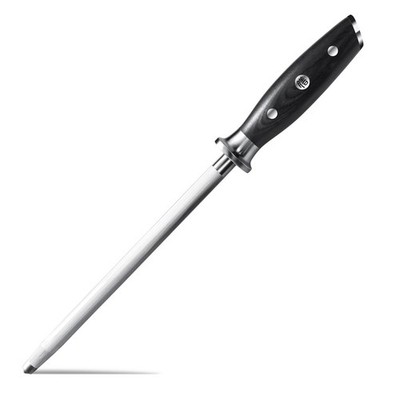 SHAN ZU Professional Sharpening Fine Honing Rod Steel Kitchen Knife Sharpener