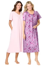 Avenue Women's Plus Size Body Three-Quarter Sleeve Pajama Set