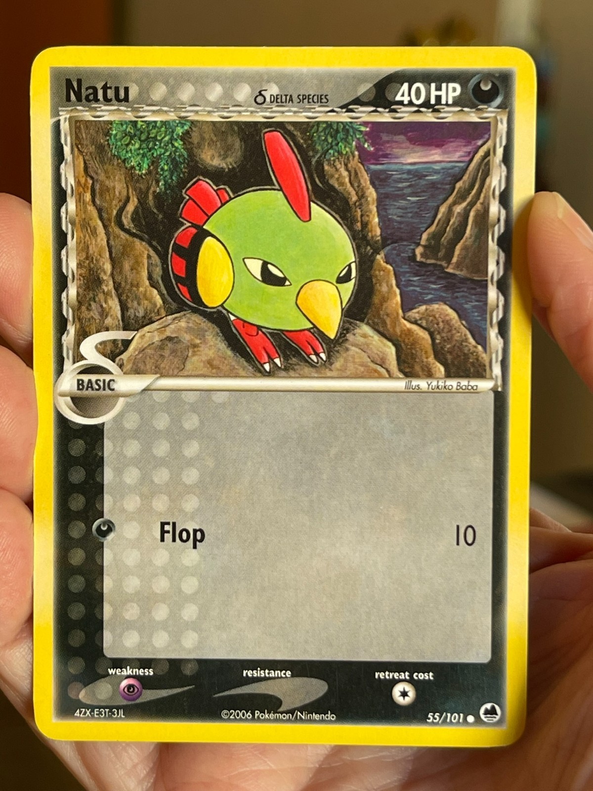 POKEMON NATU 55/101 COMMON EX DRAGON FRONTIERS LP CARD