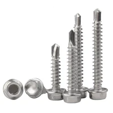 A4 316 Stainless Steel Hex Washer Head Self Drilling TEK Screw,Sheet Metal Screw