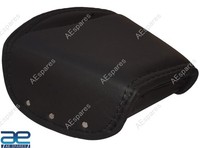 FüR Royal Enfield Triumph Lycett Schwarze Leder Hintere Sattel Sitzbezug Ecs