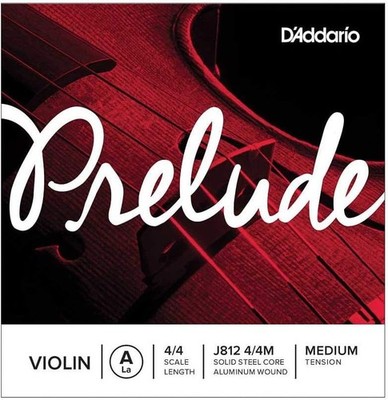 D'Addario J812 4/4M Prelude Violine Single A String, Medium Tension 4/4 Scale