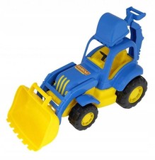 Grande Trattore Escavatore Caricatore Giocattolo Veicolo da Costruzione 37,5 cm Ce