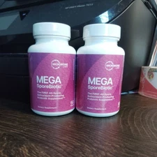 MegaSporebiotic Microbiome 2PACK, Gut Health, Digestive Aid, Men And Women 60CT