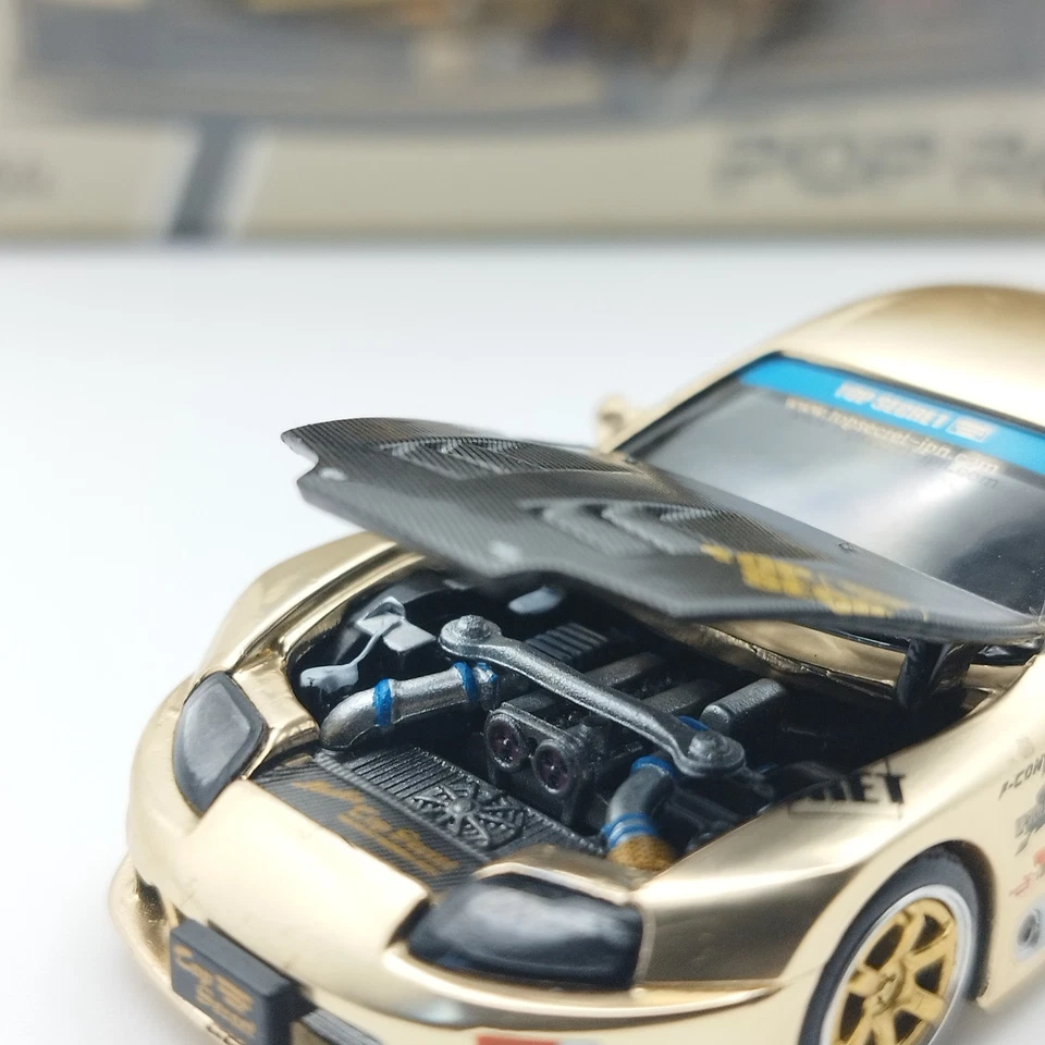 Pop Race 1/64 Toyota Supra MK4 Top Secret GT300 – Chrome Gold – 2025 – Neuf - Photo 3/4