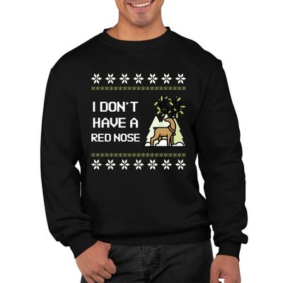 Rentier Weihnachtspullover lustig hässlich Pullover Unisex Erwachsene Kinder festlich Oberteil