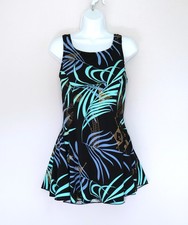 T.H.E. Swimdress Swimsuit Soft Cup Bra Tummy Control Mesh Panel Plus 18W