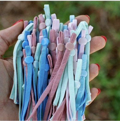 100 Toggle Spring Elastic Rope Cord Lock Clip End Stopper Sliding Button 