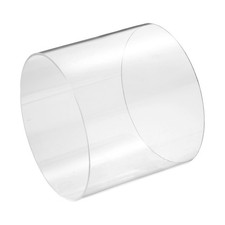 Clear Rigid Acrylic Pipe, 172mm ID x 180mm OD 6" Round Clear Plastic Tube