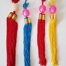 Vintage Traditional Korean Norigae Ornament Set 4 pcs 43cm