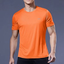Men  s Quick Dry Gym T-shirt Breathable Running Fitness Sport Tee Tshirt Shirt
