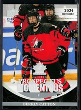 2023-24 Upper Deck Team Canada Juniors Prospectus Momentous #PM-10 Berkly Catton
