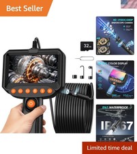 Dual Lens Endoscope Camera Inspection Tool with Light 1920P HD Waterproof