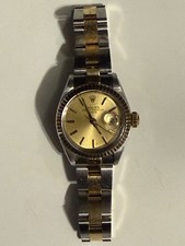 Rolex Date 6917 Ladies Two-Tone Steel & Yellow Gold Watch w/ Gold Champagne Dial 4