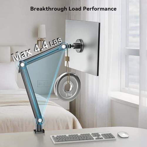  Strong Magnetic Portable Monitor Desk Clamp - 75mm VESA Mount 4.7" up to 18.4"