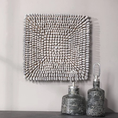 Uttermost Portside 24" Square Wood Wall Decor - Picture 1 of 4