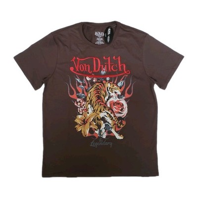 Von Dutch Graphic Embroidered Logo Men's Shortsleeve T-Shirt Size